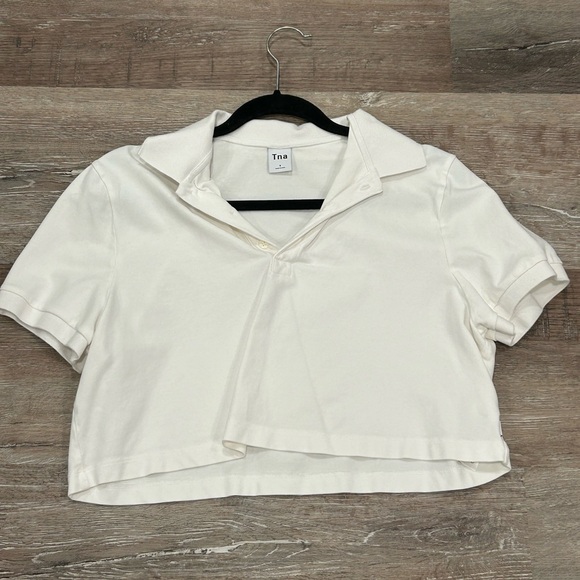 TNA Jana Cropped Polo Top - Picture 1 of 2